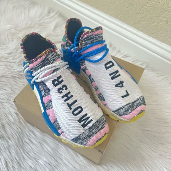 Adidas Pharrell Williams Solar Hu  NMD “Solar Pack MOTH3R” Sneakers size 9 - Picture 2 of 10